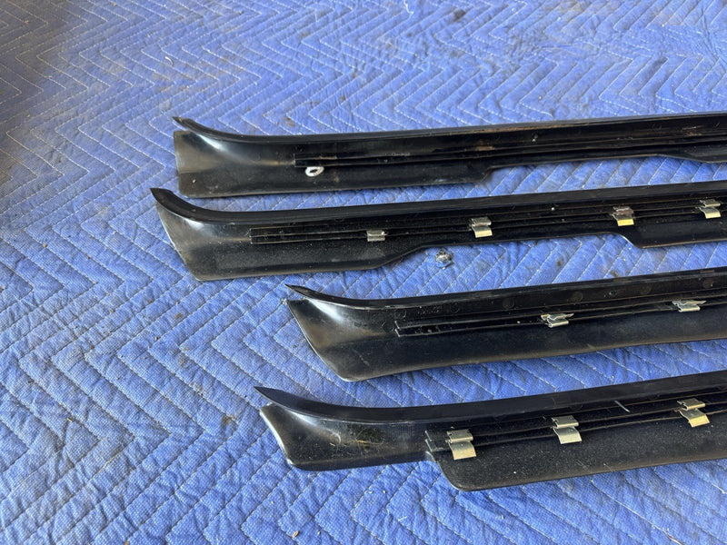 1986-1993 Volvo 240 244 Sedan Door Entry To Carpet Scuff Trim Panels OEM #4871E