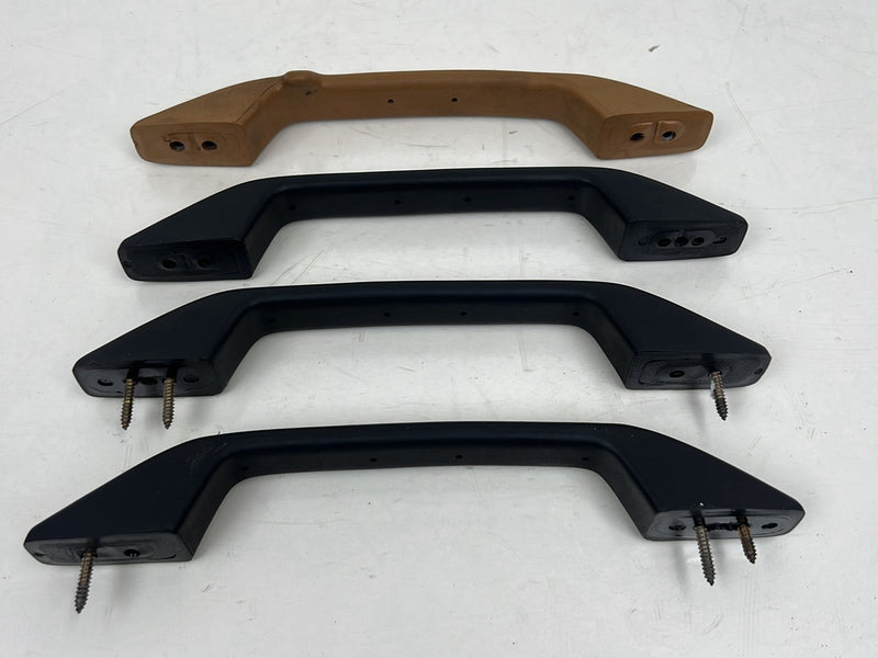 1990-1992 Volvo 740 745 940 Overhead Grab Handle Set of 4 Black Tan OEM #5863EM