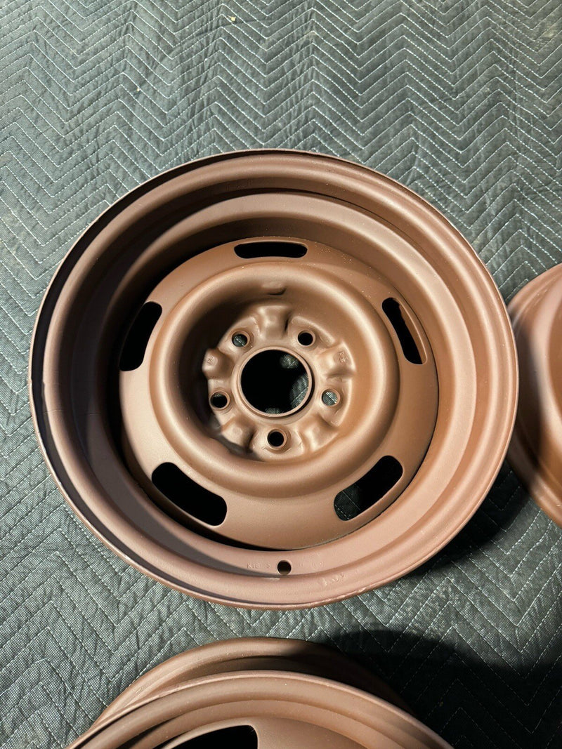 1969 Corvette C3 Staggered 15x7 15x8 Rally Wheel Set Of 4 Dated OEM #4382E