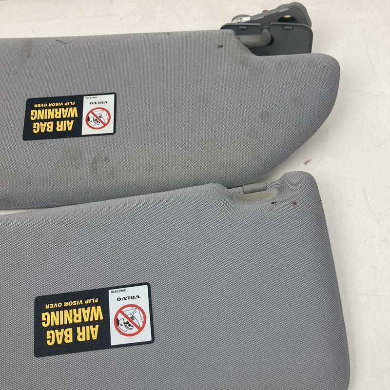 2003-2006 Volvo XC90 Right & Left Sun Visor Shade Gray Cloth 39890510 OEM #4802M