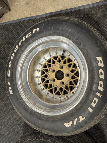 Corvette C2 C3 Honeycomb Aluminum Drag Wheels 12.5â Wide 15â Rim Set of 4 #4397E