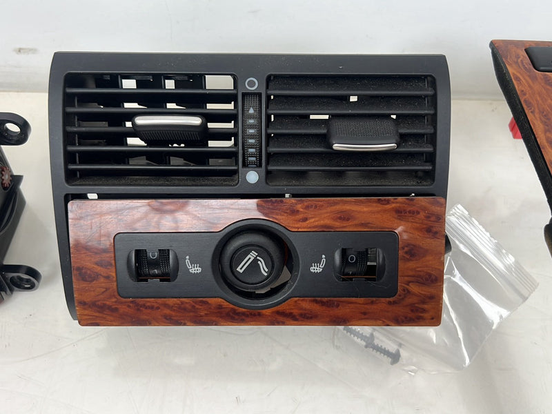1996-2003 Audi S8 D2 A8 Dash Dashboard Wood Grain Trim Bezel Set OEM #6453EM