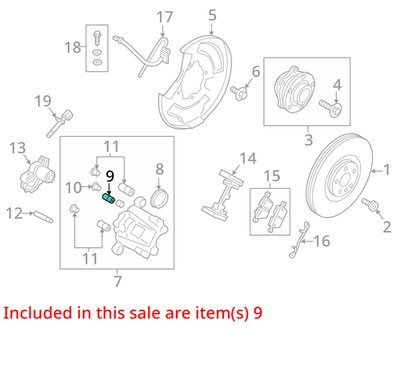 OEM VOLVO S80 MK1 REAR WHEEL BRAKE BLEED SCREW 30665014 GENUINE #1841E