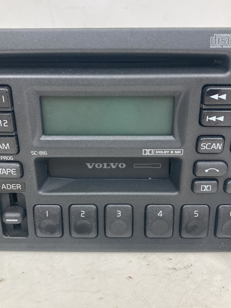 1998-2000 Volvo V70 S70 AM FM Stereo Radio CD Tape Player Head Unit OEM #5196M