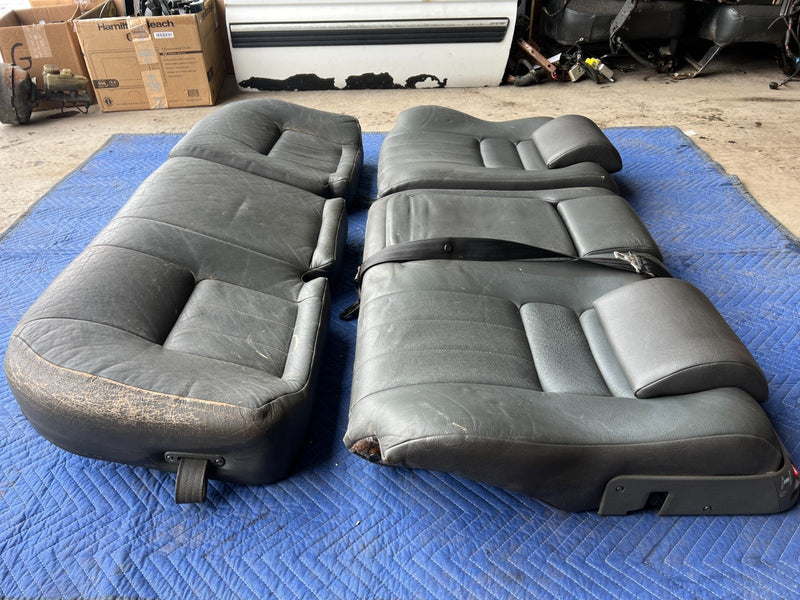 1992-1995 Volvo 940 740 Wagon Charcoal Leather Rear Seat Cushion Set OEM #3265EM