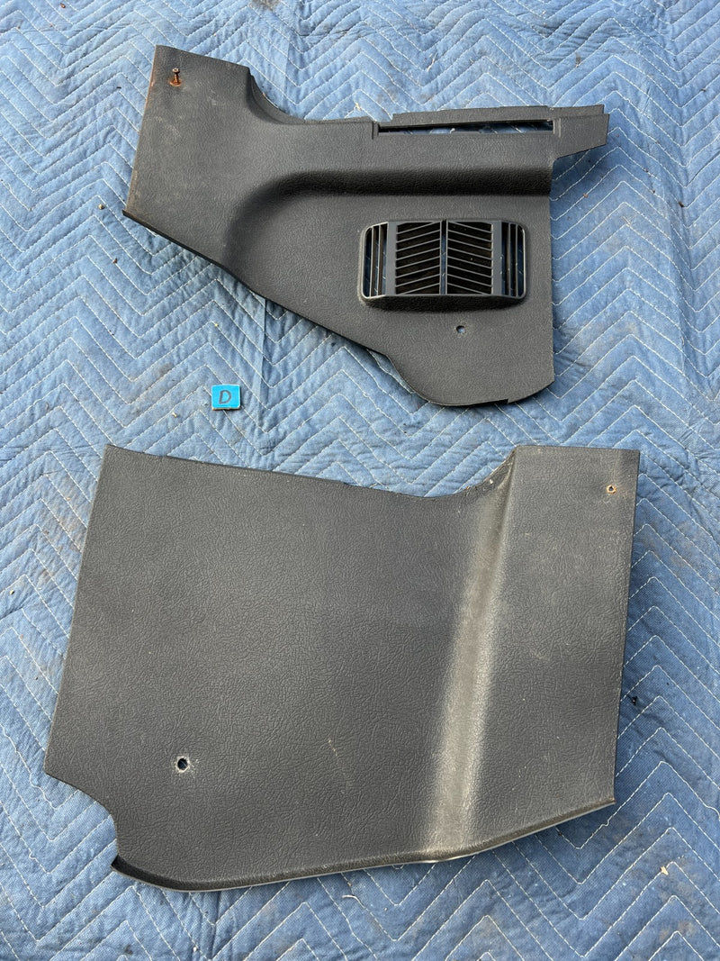 1967-1974 Volvo 140 142 144 145 Right & Left Kick Panel Dash Trim OEM #4890EM