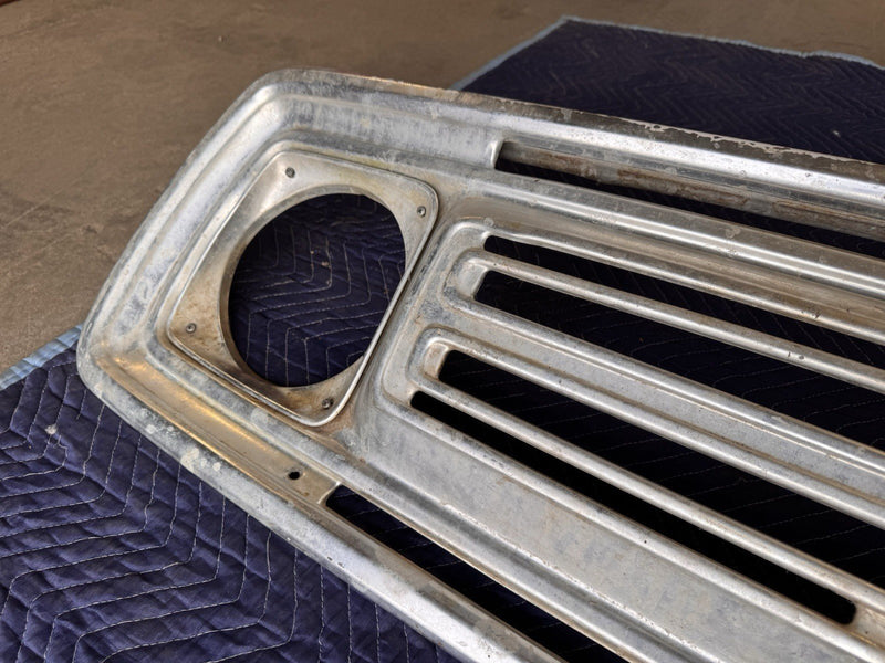 1972-1973 Dodge Truck Tin Front Grille D100 D200 Pickup Aluminum Trim OEM #4764E