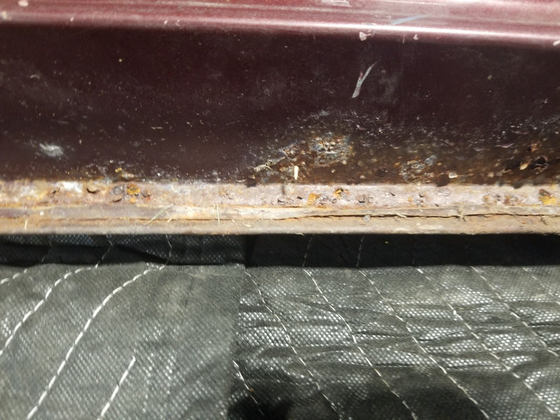 1984-93 BMW E30 318i 325i Front Driver Left LH Burgundy Door Panel OEM #CN602