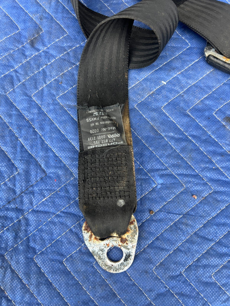 1983-1985 Porsche 944 Rear Set Right Left Seat Belt Retractor Buckle OEM #1896EM