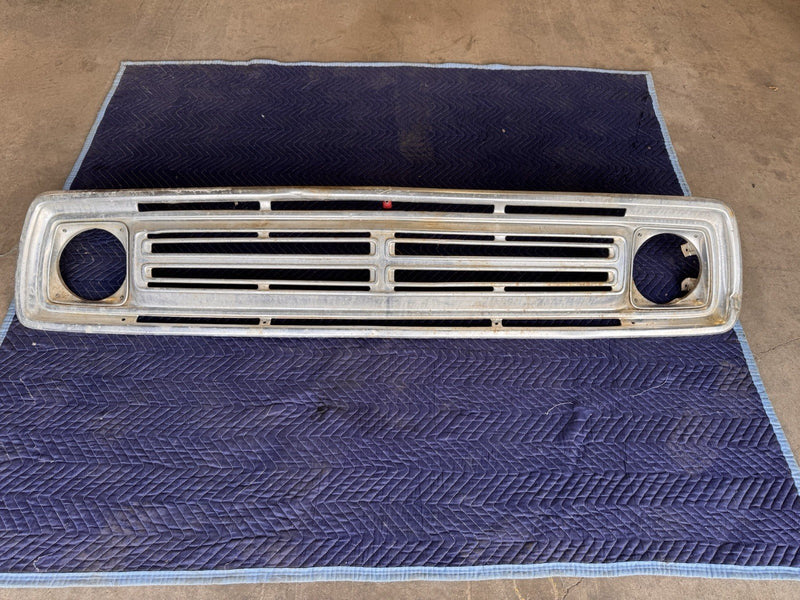 1972-1973 Dodge Truck Tin Front Grille D100 D200 Pickup Aluminum Trim OEM #4764E
