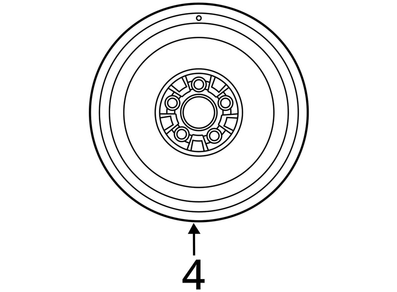 2008-2010 Nissan Rogue Spare Tire Emergency Donut Wheel