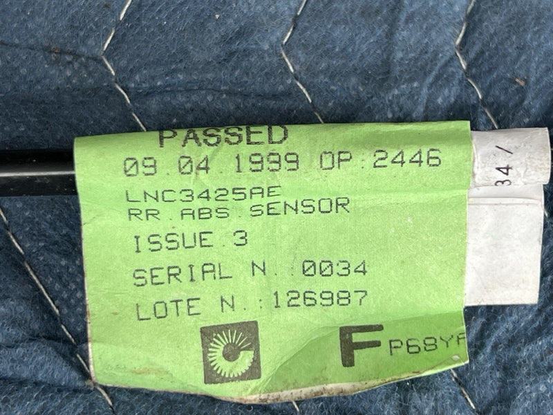1998-2003 Jaguar XJR XJ8 X308 Right Rear ABS Sensor LNC3425AE OEM #4725E