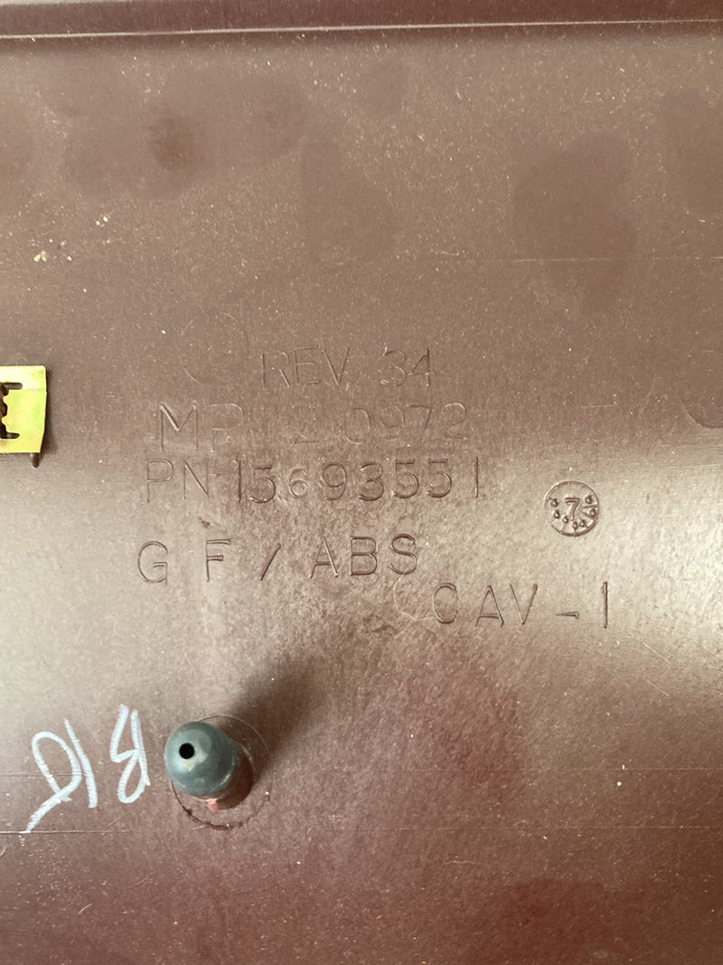 1995 Chevrolet Silverado GMT800 - Rear Ceiling Trim PN: 15693551