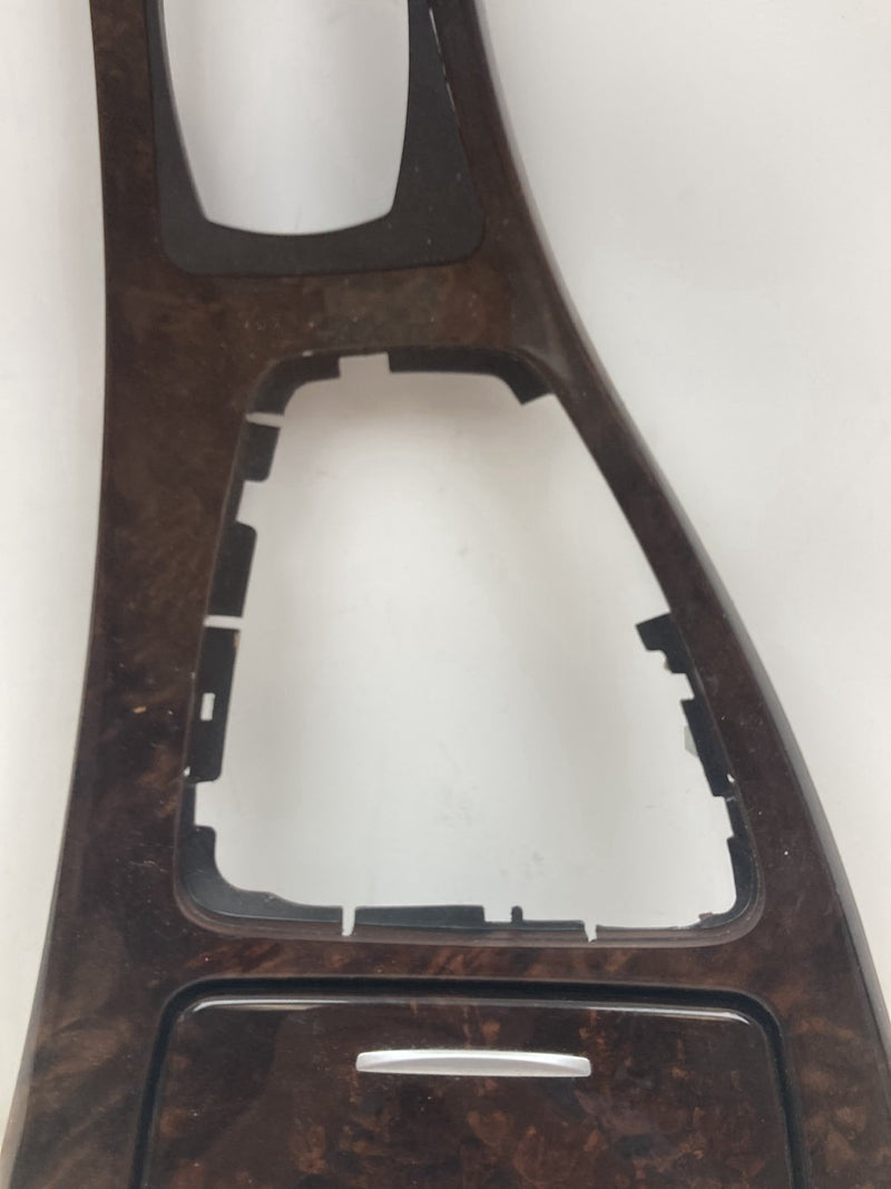 2009-2011 BMW 328i E90 Shifter Surround Trim Wood Veneer 9170873 OEM #4769M