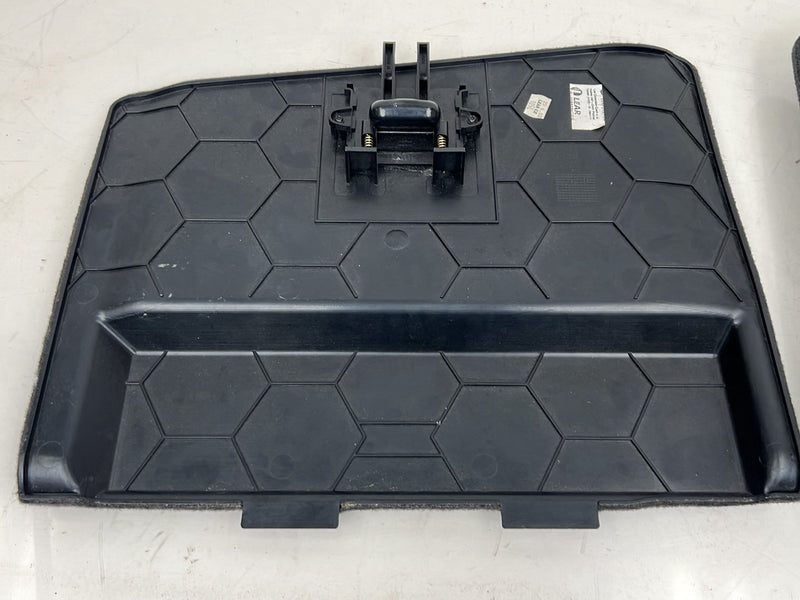 1996-2003 Audi S8 D2 A8 Rear Trunk Right & Left Carpet Panel Trim Pair Black OEM #6378EM