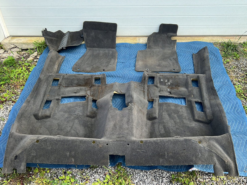 1996-2003 Audi S8 D2 A8 Front Rear Left Right Molded Carpet Set Gray OEM #6480EM