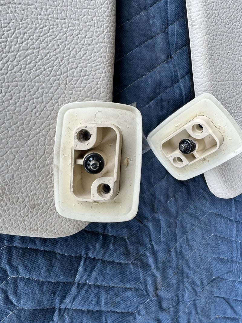 1986-1993 Volvo 240 244 245 Sun Visor Pair Left & Right White/Cream OEM #4808E