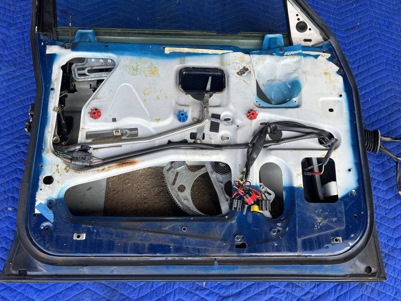 1986-1993 Volvo 240 244 245 Driver Left LH Front Door Complete Blue OEM #3754E