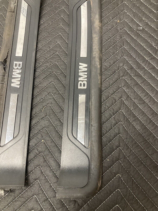 1997-03 BMW Entry Kick Cover Sill Plates Set Of 2 5 Series 540i 528i OEM #137M