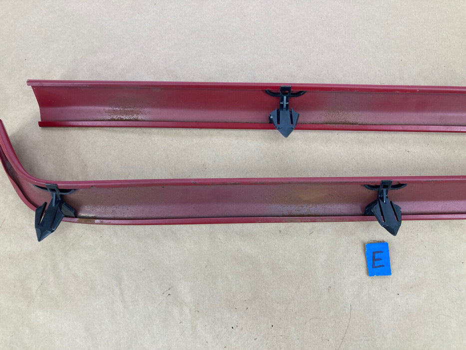 1976-1979 Cadillac Seville Windshield Upper Trim Red Pair Left Right OEM #1830M