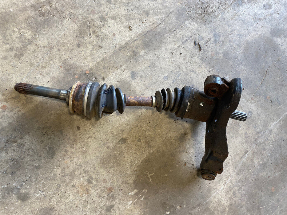 99-01 Isuzu Vehicross Right Pass Side CV Axle w/Bracket Brace Front OEM #1494E