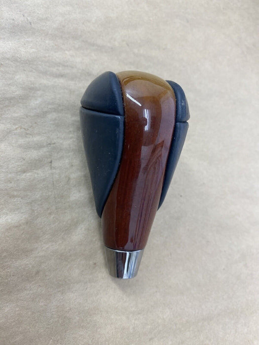 2007-2009 Lexus LS460 LS460L Wood & Black Leather Shift Knob OEM #2747E