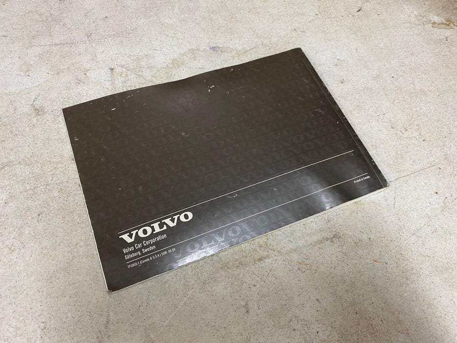 1990 Volvo 240 US and Canada Models Owners Manual Guide Genuine OEM #1078E