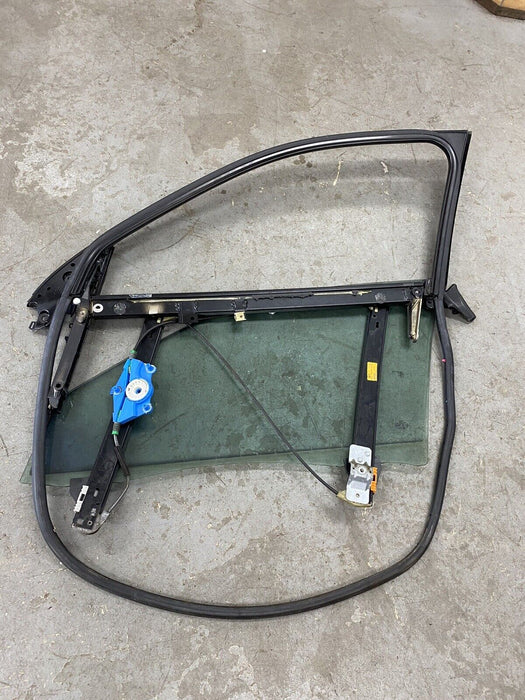 02-08 Audi A4 B6 Passenger Front Upper Door Frame & Window Tracking OEM #1532E