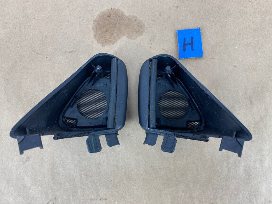 1997-2001 Lexus ES300 Left & Right Door Tweeter Corner Speaker Covers OEM #2301E