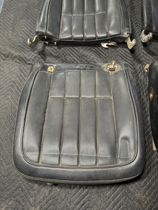 1968-1969 Corvette C3 Front Seat Pair Black w/Tracks Left & Right OEM #3212E