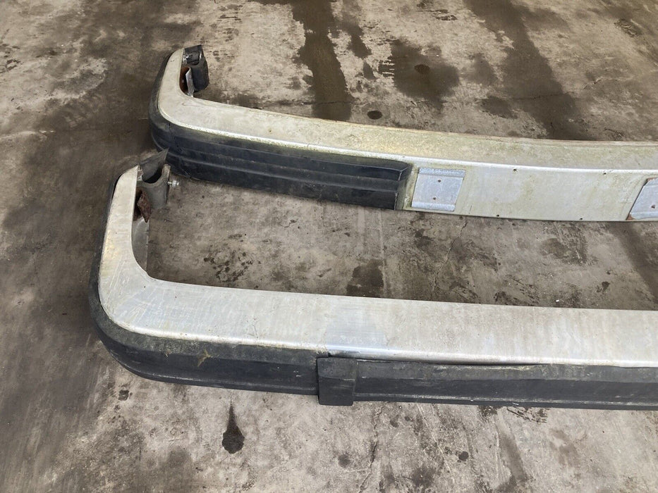 1975-1985 Volvo 242 240 244 245 Front Rear Bumper Cover White Pair 2 OEM #1688M