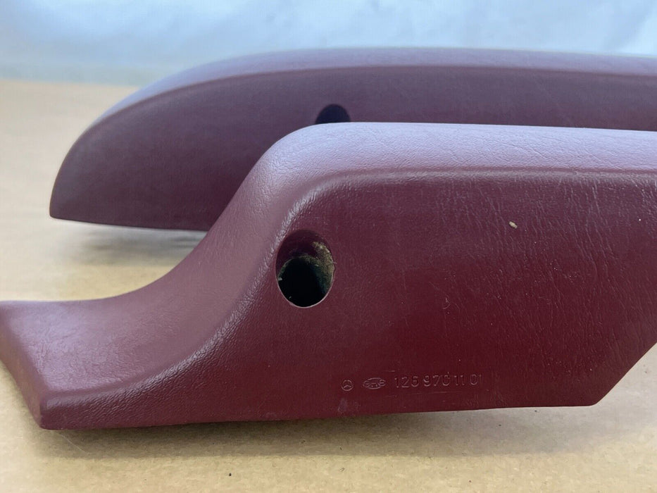 1979-1985 Mercedes 300SD W126 Set L/R Maroon Door Arm Rests 1269701001 OEM#277EM