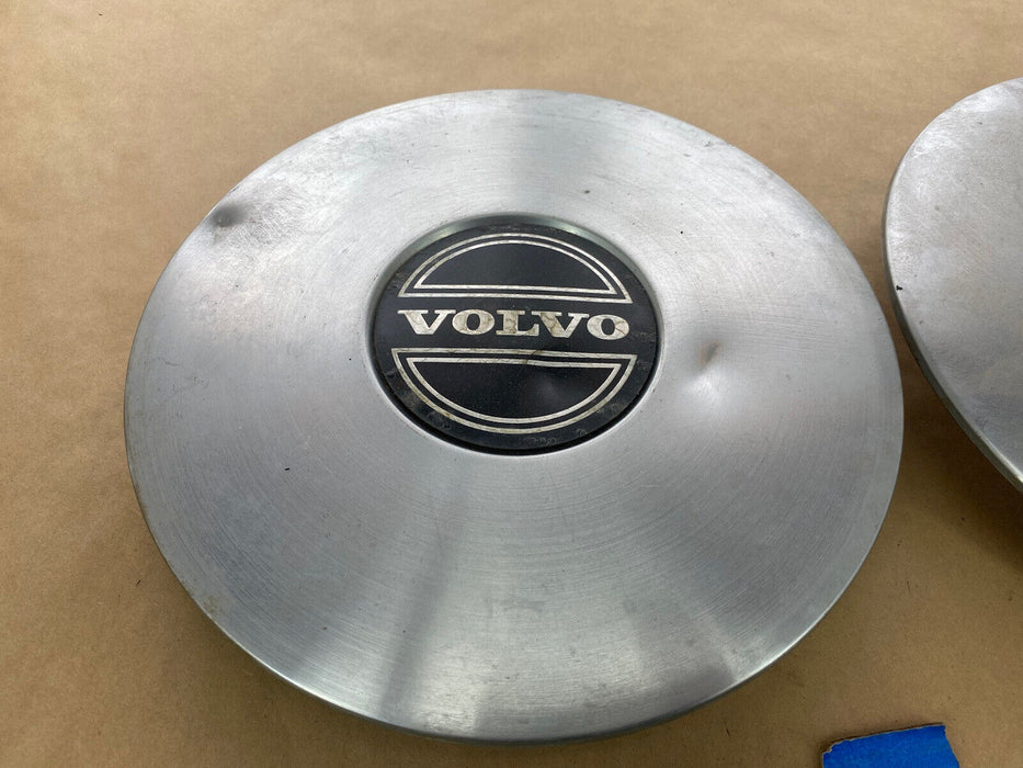 Volvo 740 Hub Cap Center Caps 1325908 OEM 9 5/8” Diameter Pair #2708E