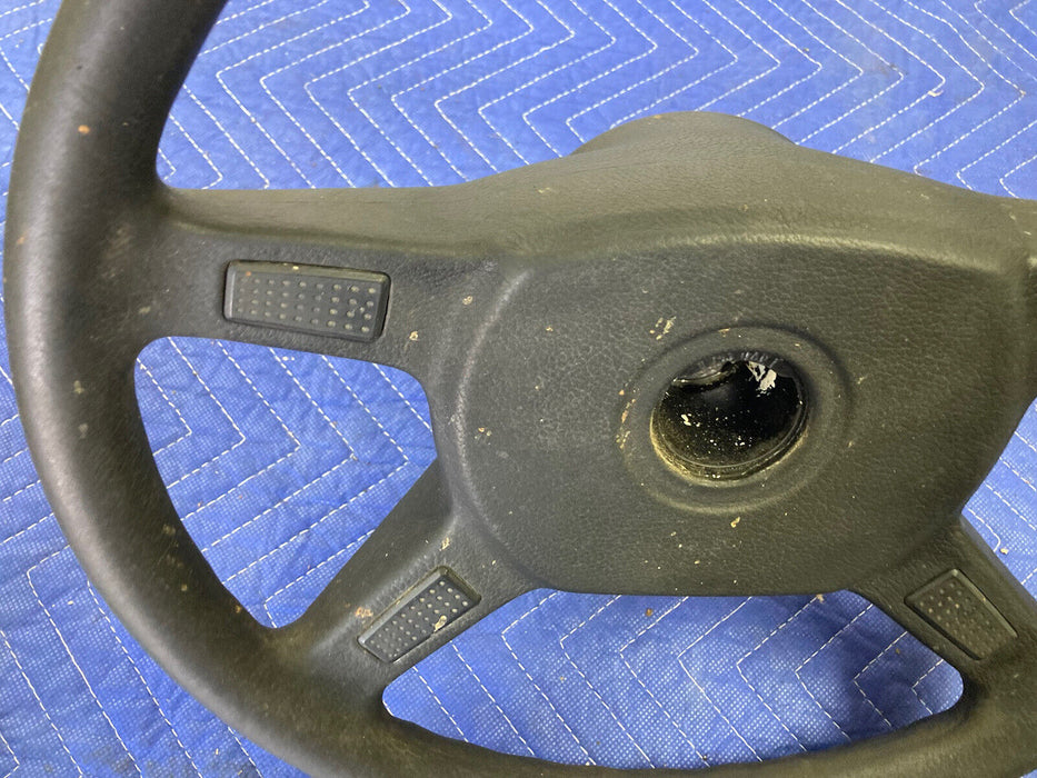 1982-1994 BMW E30 318i 325i Steering Wheel Black 1152896 4 OEM #2464M