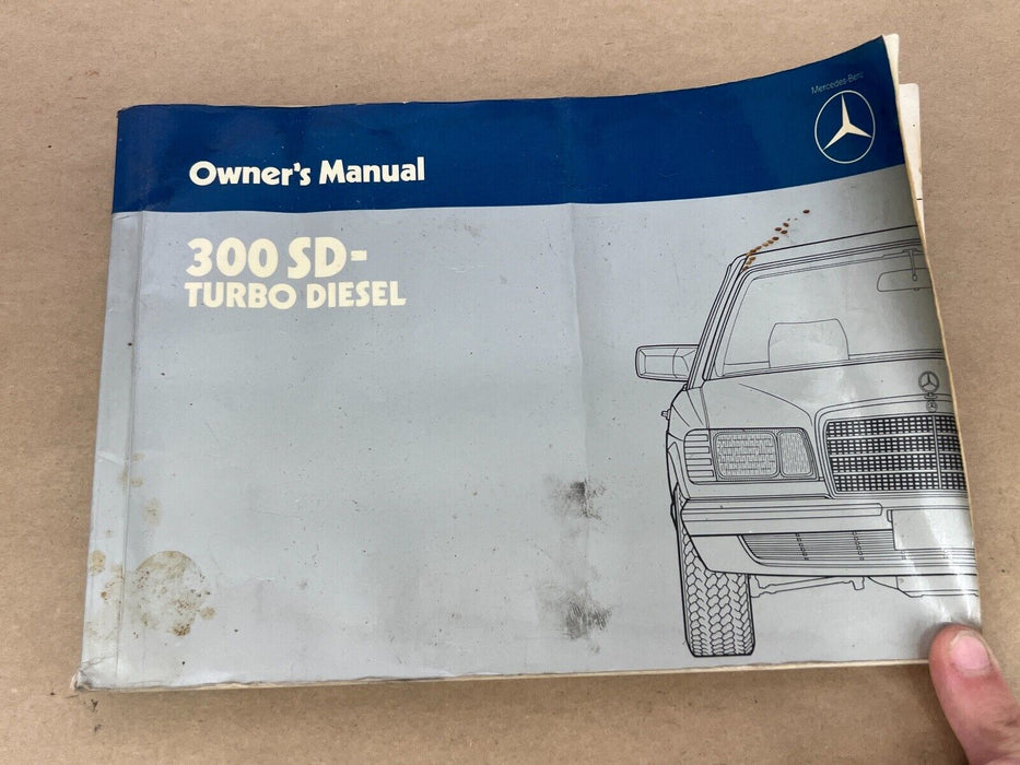 1979-1985 Mercedes 300SD W126 Owner's Manual & Maintenance Booklet OEM #281EM