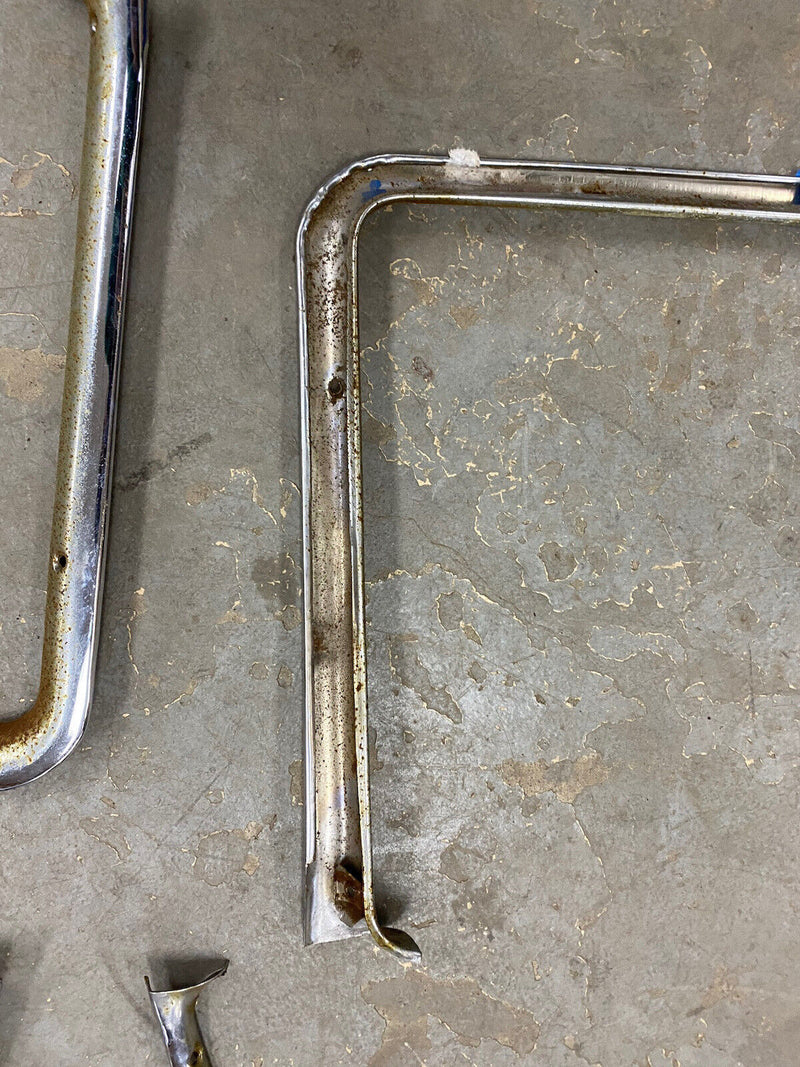 1955-1956 Chrysler Imperial Upper Door Chrome Trim Set of 4 Front Rear #2523E