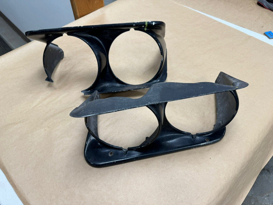 1968-1972 Corvette C3 Left & Right Headlight Bezel Pair Metal OEM #3217E