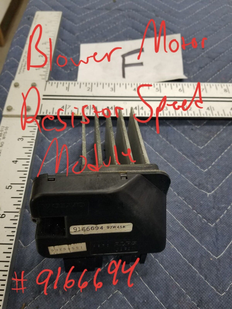 1998-2000 Volvo V70 V70R Wagon OEM Blower Resistor Speed Module 9166694 #396AN