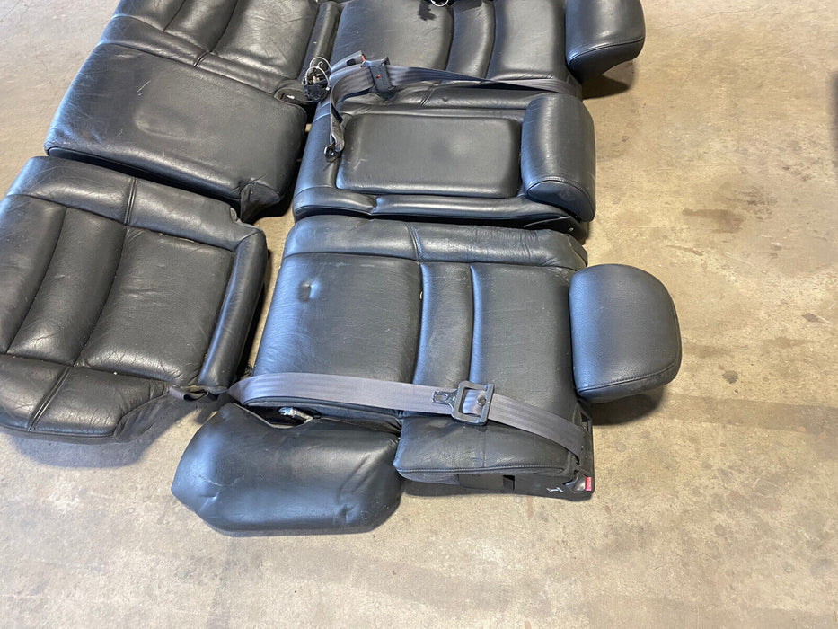 1998-00 Volvo V70 V70XC C70 S70 Rear Seat Set Charcoal Leather OEM Upper #1026E