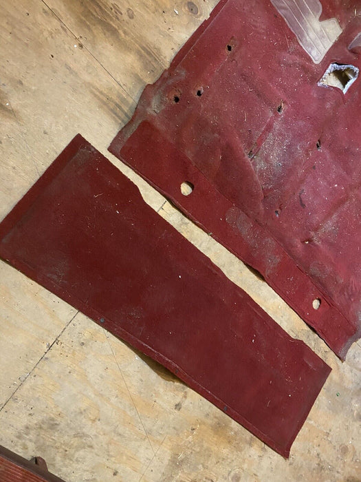 88-98 Chevy Silverado GMC Floor Carpet Set Front & Rear OEM Maroon Red #398E