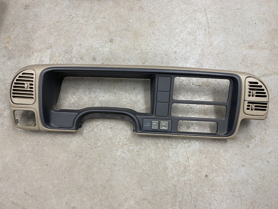 95-99 Chevy Silverado C/K Suburban Gauge Cluster Surround Trim Tan Gray #2491EJ