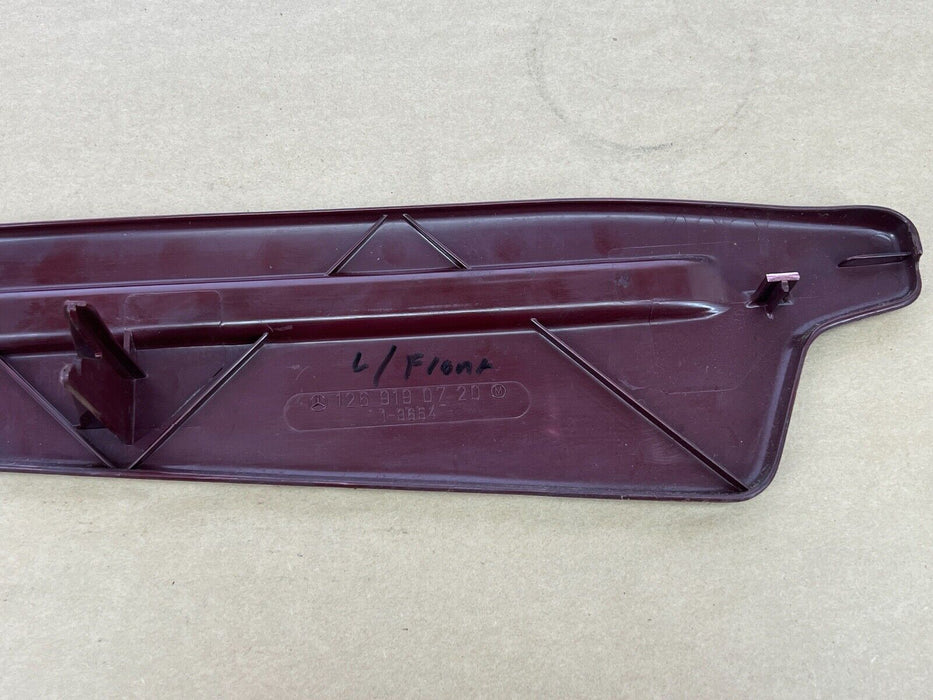 1979-1985 Mercedes 300SD W126 Driver Maroon Seat Track Trim 1269190720 OEM#266EM