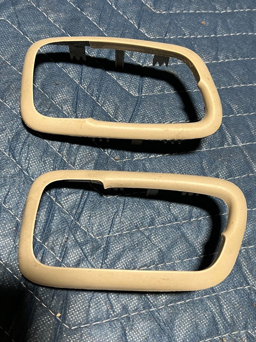 1998-2000 Volvo V70R V70 S70 Front Door Handle Bezel Trim Left & Right Tan #66EM