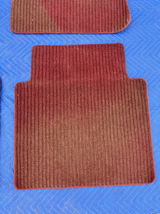 1979-1985 Mercedes 300SD W126 Full Set of 4 Maroon Floor Mats OEM #313EM