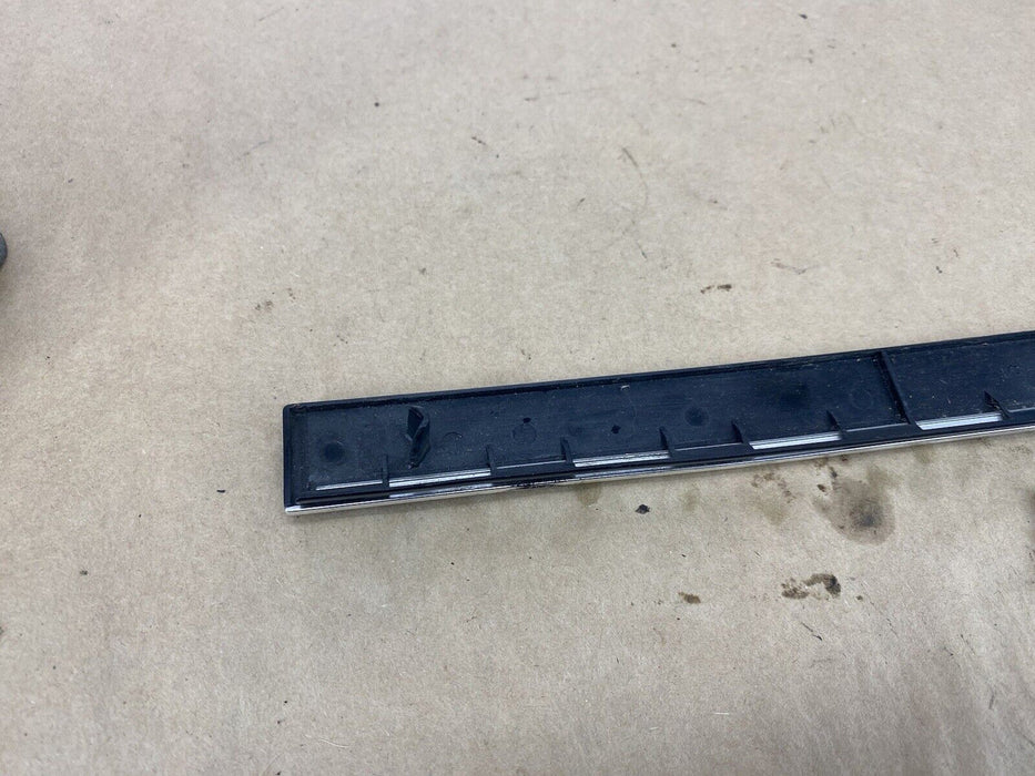 Volvo 240 244 245 Glove Box Door Trim Black & Chrome OEM Strip #2739E