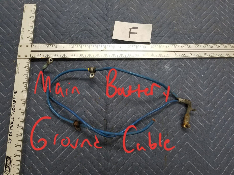 1998-2000 Volvo V70 V70R Wagon OEM Main Battery Ground Cable Blue Wire #390AN