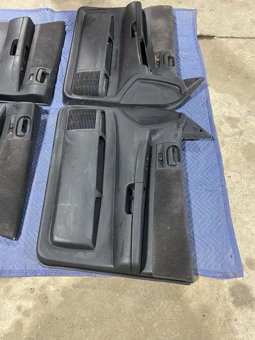 2001-2004 Dodge Dakota Front & Rear Door Card Panel Set Dark Gray L R OEM #2469E