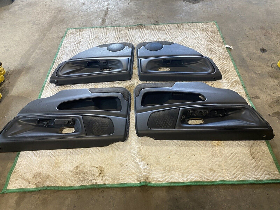 98-00 Volvo V70R V70 Charcoal Gray Front & Rear Door Cards & Switches OEM #1597E