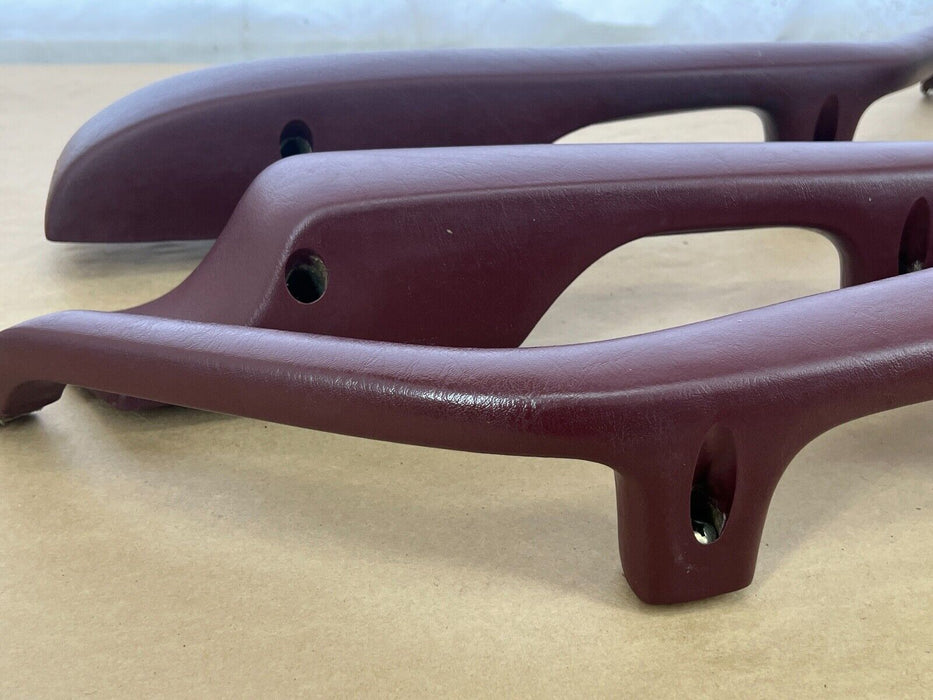 1979-1985 Mercedes 300SD W126 Set L/R Maroon Door Arm Rests 1269701001 OEM#277EM