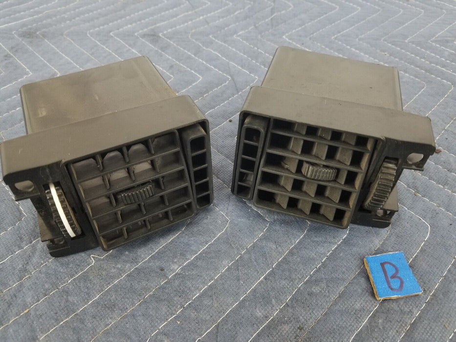 Volvo 240 244 245 Left & Right Outer Heat AC Dash Vents Pair Black OEM #2613E